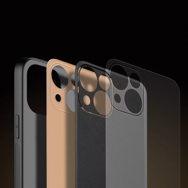 Pouzdro Dux Ducis Yolo iPhone 14 Plus elegantní kryt z ekologické kůže černé barvy