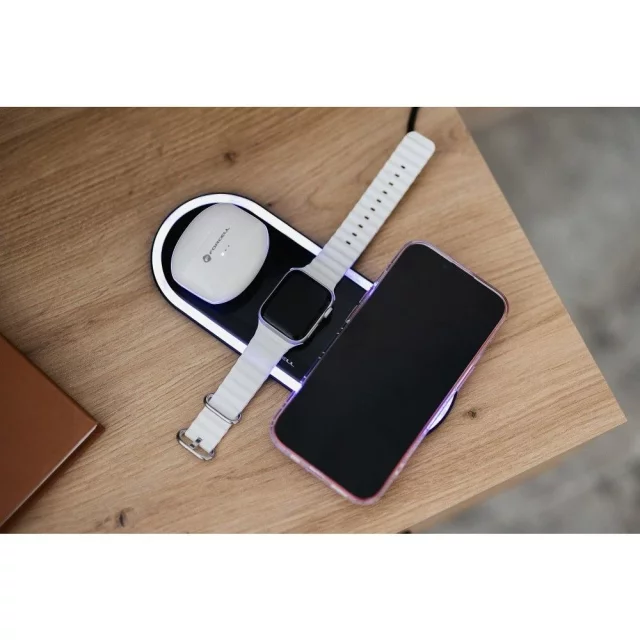 3in1 Forcell Ellipse Qi Inductive Charger iPhone Watch AirPods 15W
