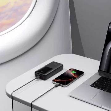 Powerbank Tech-Protect PB02 20000mAh 22.5W Czarny USB-A USB-C