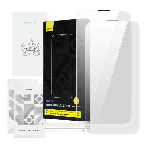 Szkło hartowane Baseus Corning do iPhone 13 Pro Max/14 Plus z filtrem przeciwpyłowym
