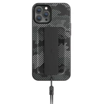 UNIQ Heldro Hülle für iPhone 12 Pro Max 6.7" Black Camo/Charcoal Camo Antimikrobiell