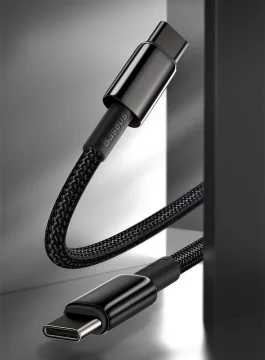 Baseus kabel USB Typ C - USB Typ C szybkie ładowanie Power Delivery Quick Charge 100 W 5A 2m czarny (CATWJ-A01)