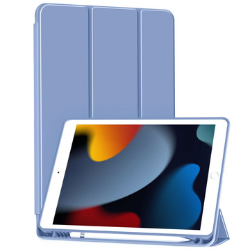 Case for Apple iPad 10.2 9 Gen 8/7 2021/2020/2019 Smart Pencil Case Alogy TPU Tablet Cover Blue