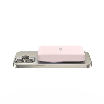 Magnetic Power Bank PB11 Lifemag Magsafe Power Bank 10000 mAh Pink