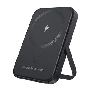 Powerbank Magnetyczny Choetech Black 5000mAh 20W PD + Podstawka Czarny