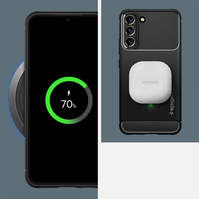 Etui do Samsung Galaxy S22 futerał Spigen Rugged Armor Matte Black