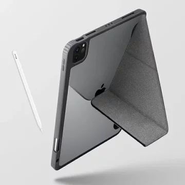 UNIQ etui Moven iPad Pro 12.9 2020 / 2021 / 2022 / iPad Air 13 2024 Antimicrobial szary/charcoal grey