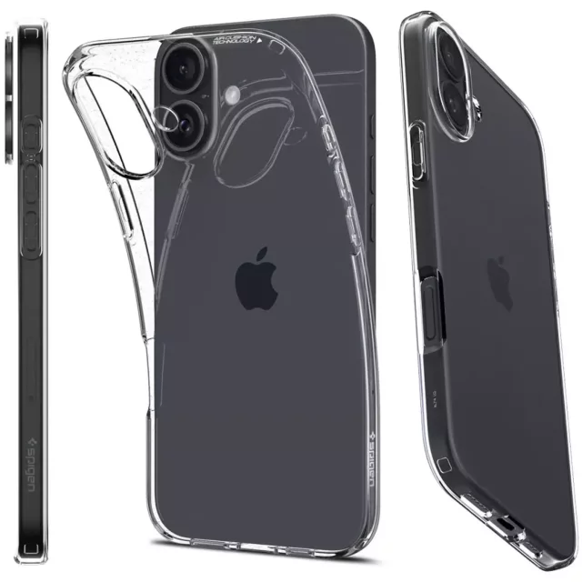 Etui do iPhone 16 Spigen Liquid Crystal obudowa ochronna case na telefon Crystal Clear