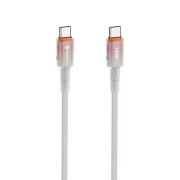 Kabel USB-C – USB-C 100W Forcell F-Energy Gradient 1 m C357 biały