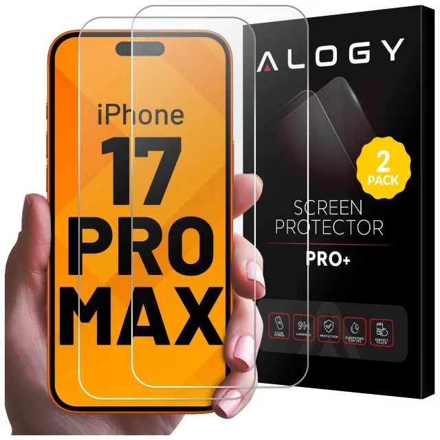 Gehärtetes Glas für Apple iPhone 16 Displayschutzfolie 9H Alogy Heavy Pro™️