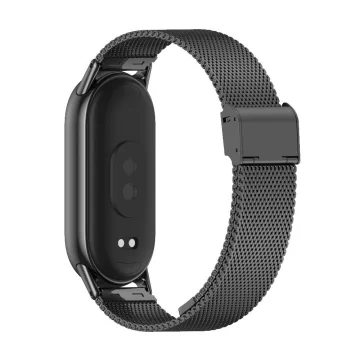 Milaneseband steel bracelet strap for Xiaomi Smart Band 8/ 8 NFC Black