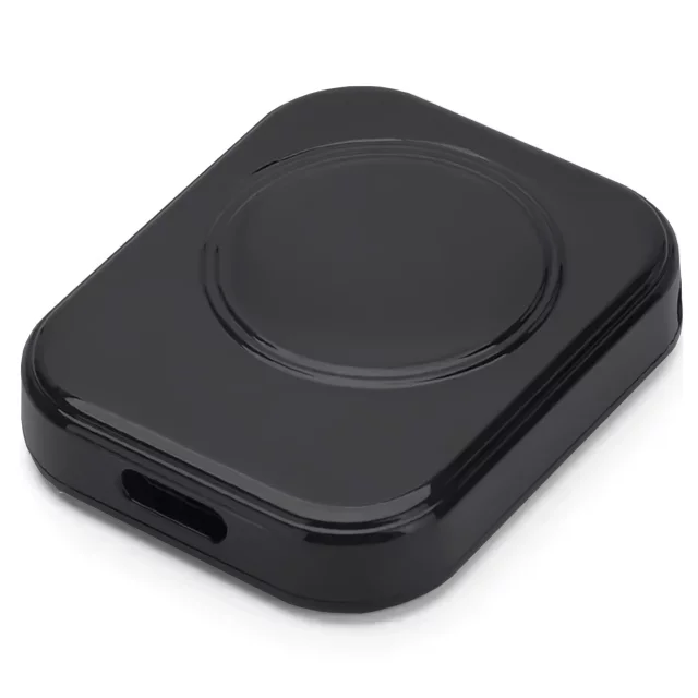 Nabíječka Apple Watch Alogy s portem USB-C, mini přenosná nabíječka, černá