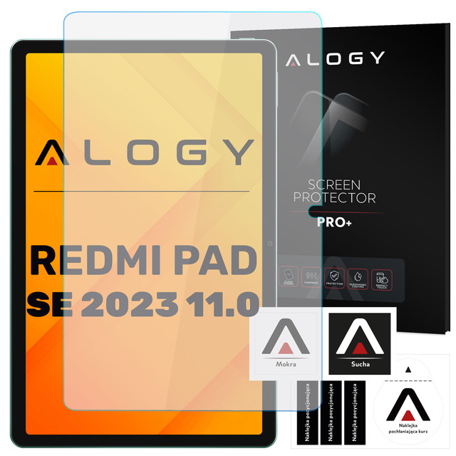 Szkło hartowane do Xiaomi Redmi Pad SE 11.0” 2023 na tablet ekran Alogy Screen Protector Pro+ 9H