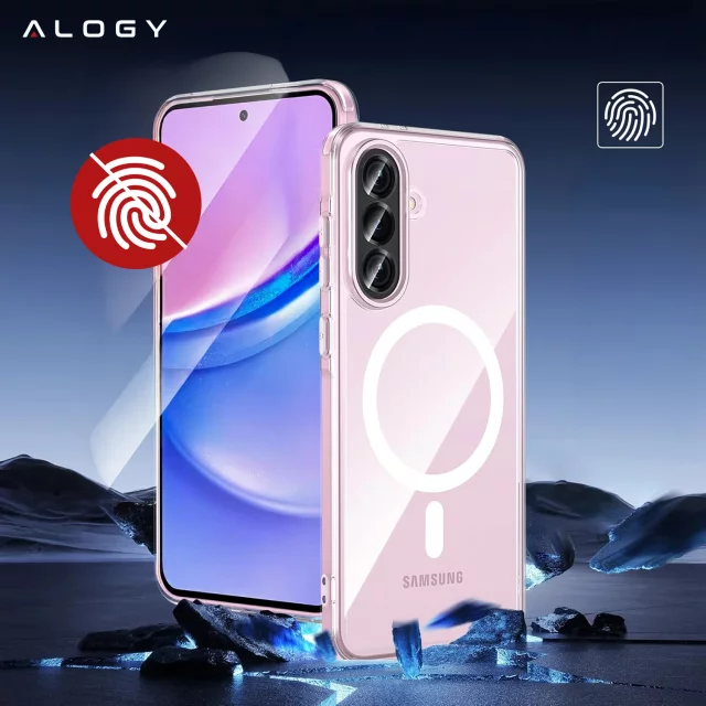 Etui do Samsung Galaxy A56 / A36 5G obudowa ochronna na telefon Alogy HybridMag™️ Case do MagSafe Przezroczyste + Szkło hartowane