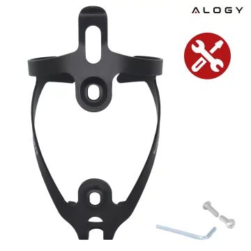 Koszyk na bidon napój butelkę wodę uchwyt rowerowy do roweru bidonu uniwersalny Czarny