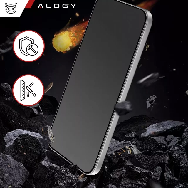 Szkło hartowane Prywatyzujące do Samsung Galaxy S23 FE matowa ochrona na ekran Alogy Privacy Glass