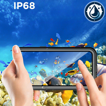 Pouzdro pro iPhone 15 Plus vodotěsné Mag Safe Case pancéřované vodotěsné pouzdro černé a šedé