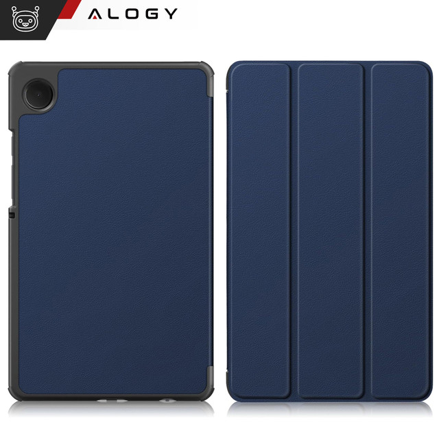 Pouzdro pro Samsung Galaxy Tab A9 2023 8,7" X110 / X115 obal na tablet Pouzdro Alogy Book Cover Navy Blue Glass