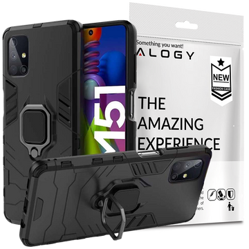Etui Alogy Stand Ring Armor do Samsung Galaxy M51 czarne