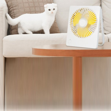 Větrný mlýn Alogy bezhlučný Mini Ventilátor složený na stůl, nastavitelný Bílý