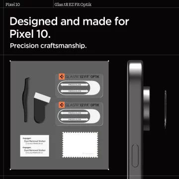 Osłona Aparatu Spigen Optik Glas.TR Camera Protector 2-Pack Google Pixel 10 Crystal Clear