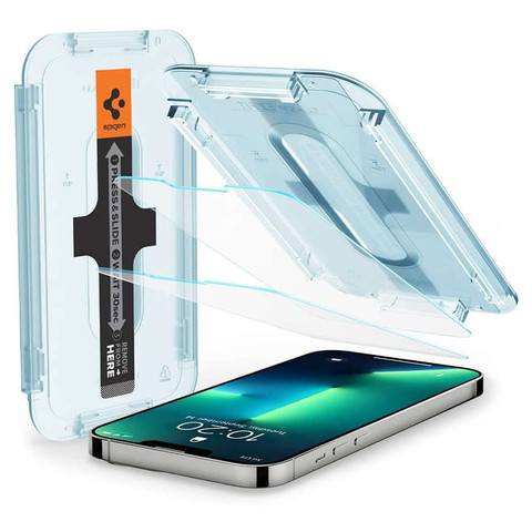 2x Tempered Glass Spigen Glas.tR EZ Fit for Apple iPhone 13/ 13 Pro/ 14