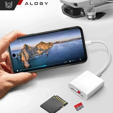 Alogy SD Micro Card Reader for iPhone iPad Lightning Adapter