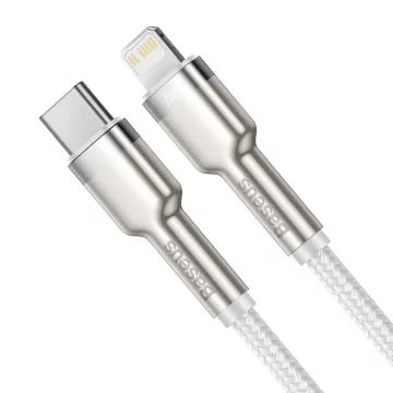 USB-C to Lightning cable Baseus Cafule, PD, 20W, 2m (white)
