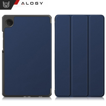 Pouzdro pro Samsung Galaxy Tab A9 2023 8,7" X110 / X115 obal na tablet Pouzdro Alogy Book Cover Navy Blue Glass