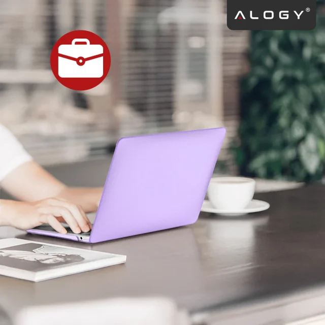 Schutzhülle für Apple MacBook Air 13" / 13,3" (2018–2021) (M1 A2337/A2179/A1932) – Flexible, matte Schutzhülle, leicht und robust – Alogy AirGuard™ Lila