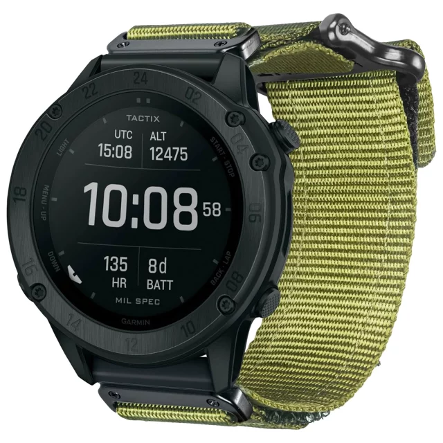 Nylonarmband für Garmin Fenix 5x 6x 7x Pro 26 mm Nylonband Sport Militärgrün