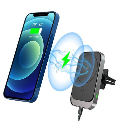 MagSafe CW19 magnetic car holder with Qi Black charger