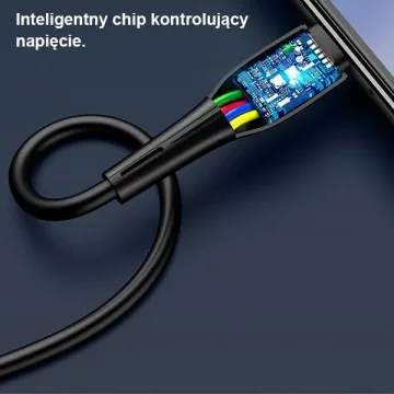 USAMS kabel U38 USB-C 5A Fast Charge pro OPPO/HUAWEI 1m černý