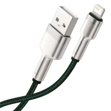 Baseus Cafule USB-auf-Lightning-Kabel, 2,4 A, 2 m (grün)