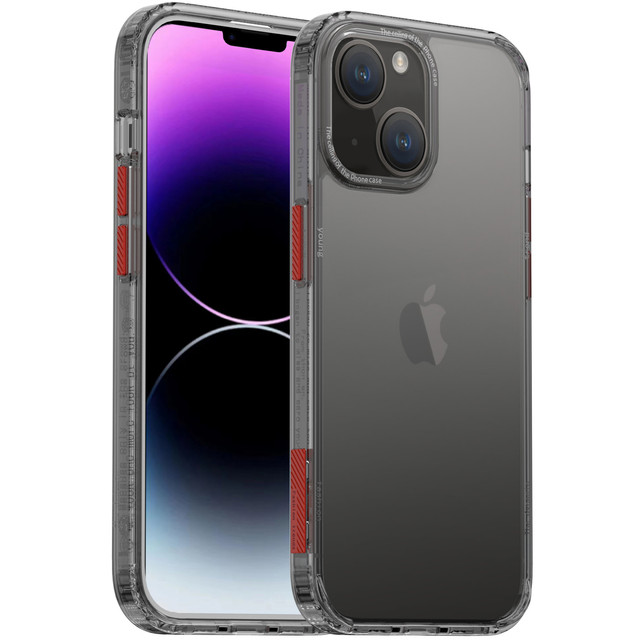Alogy Protective Case Ochranný kryt pro Apple iPhone 14 Black and Clear Glass
