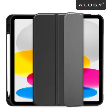 Alogy Book Cover Pencil Case Protective Case with Pen Holder for Apple iPad Air 4 2020 / Air 5 2022 10.9" Black