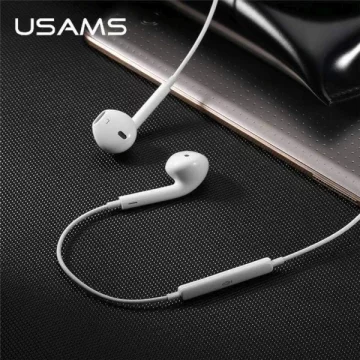 USAMS Stereo-Kopfhörer EP-24 Lightning iPhone 7/8/X/XS/XS Max/XR weiß/weiß HSEP2401