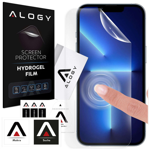 Hydrogel film for iPhone 13 Pro, protective phone screen protector Alogy Hydrogel Film
