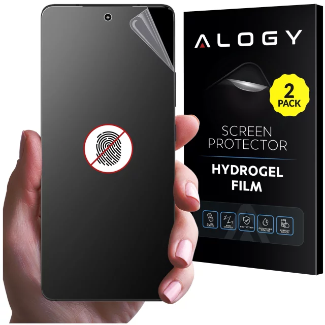 2x „MATTE“ Folie für Motorola Edge 30 Ultra Hydrogel Alogy HydroSkin Matte Pro™ Display für „FINGERPRINT FREE“ Hülle