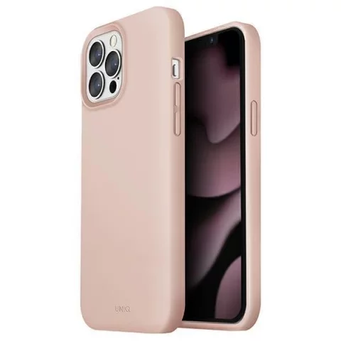 UNIQ-Hülle Lino iPhone 13 Pro / 13 6.1 "Rosa / Blush Pink