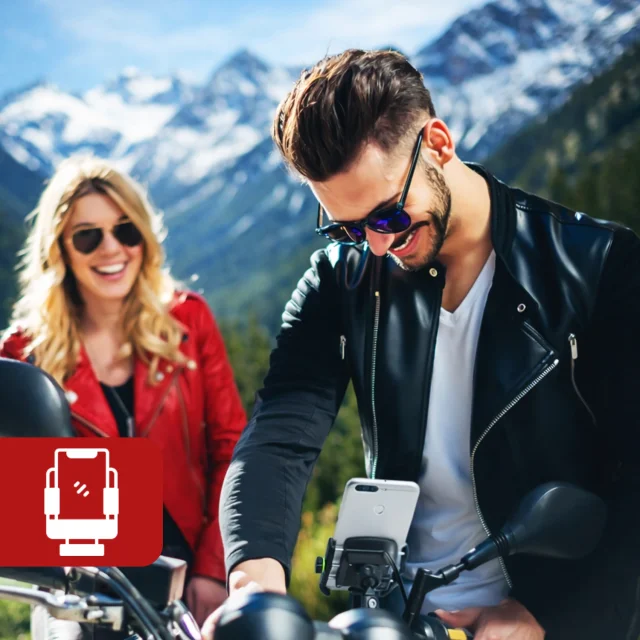 Držák telefonu na motorku Kewig KWG-M8 s nabíječkou QC 3.0