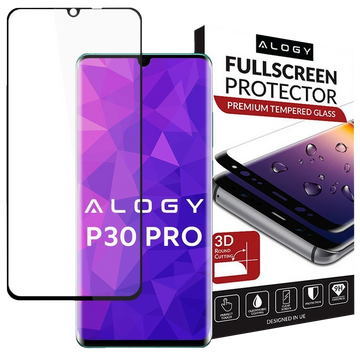 Alogy Full Screen Tempered Glass for Huawei P30 Pro Black