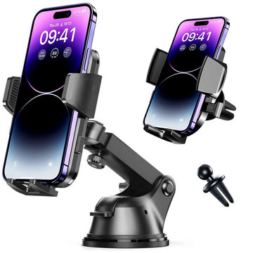 Alogy 2-in-1 car phone holder for windshield for dashboard grille Organizer