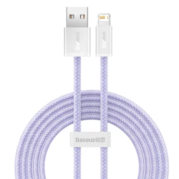 Baseus Dynamic USB to Lightning kabel, 2,4A, 2m (fialový)