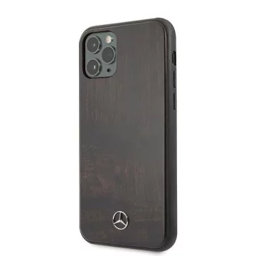 Mercedes MEHCN65VWOBR iPhone 11 Pro Max Hartschalenetui brązowy/brown Wood Line Rosewood