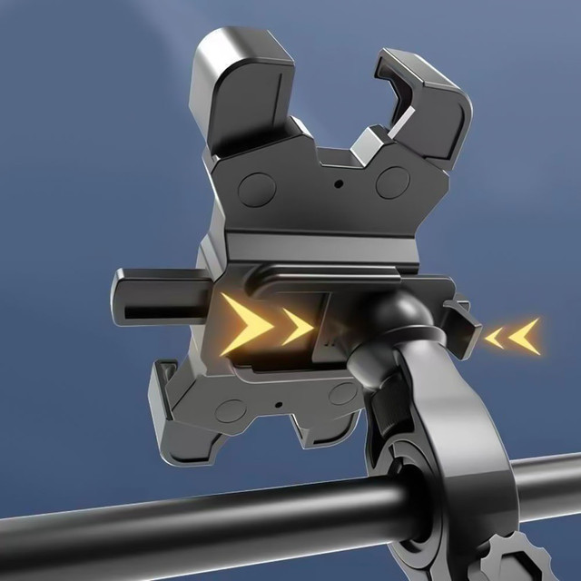 Alogy One Touch Bike Phone Holder 4.5-7" für Lenker für Fahrrad Motorrad Scooter Schwarz