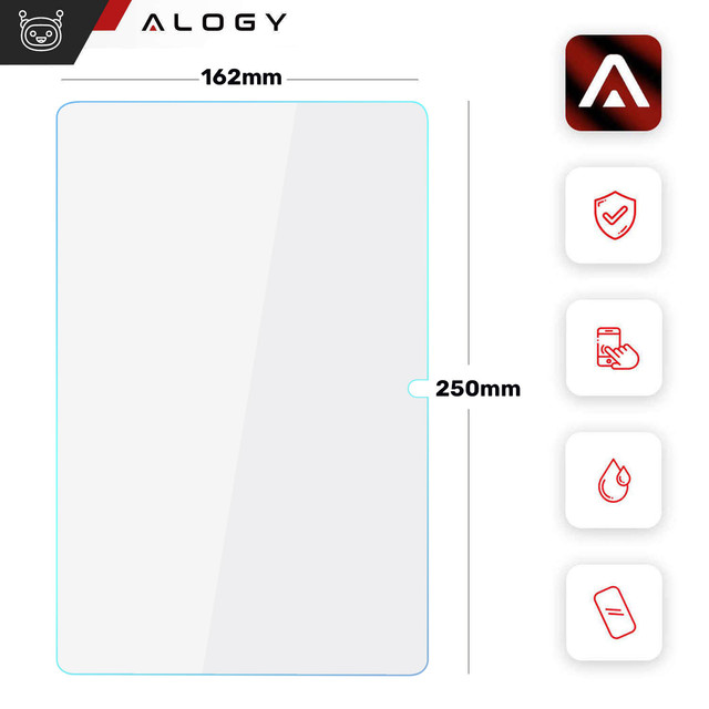 2x gehärtetes Glas für Xiaomi Redmi Pad SE 11.0" 2023 für Tablet-Bildschirm Alogy Displayschutz Pro 9H