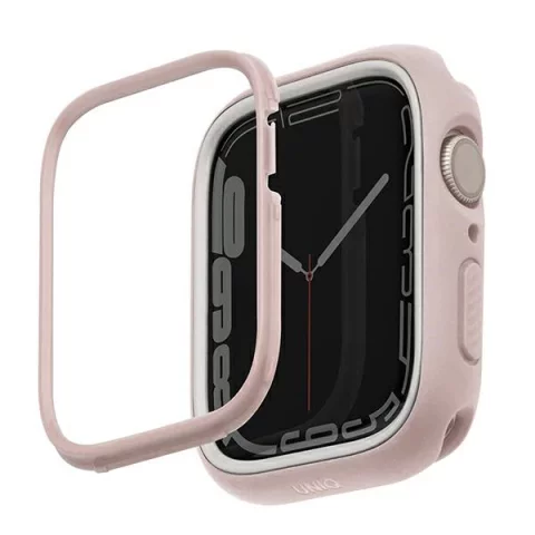 UNIQ Moduo Schutzhülle für Apple Watch Series 4/5/6/7/8/SE 44/45mm rosa-weiß/blush-weiß