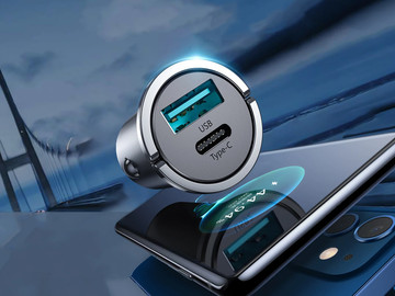 Nabíječka do auta Joyroom C-A35 USB typ C PD 45W 5A QC 3.0 černá