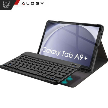 Keyboard case for Samsung Galaxy Tab A9 Plus 2023 11" (X210/X215/X216) Magnetic Bluetooth keyboard Alogy Black Glass